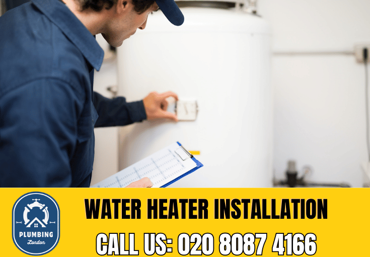 water heater installation Kensington